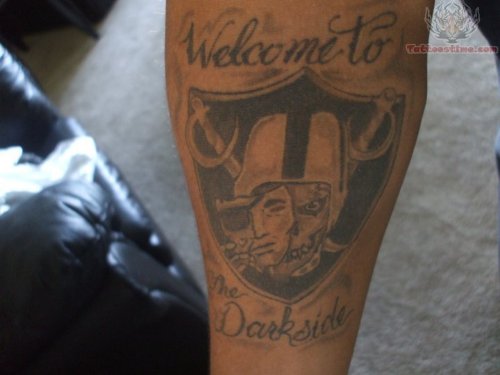 Welcome To the Darkside – Oakland Raiders Tattoo